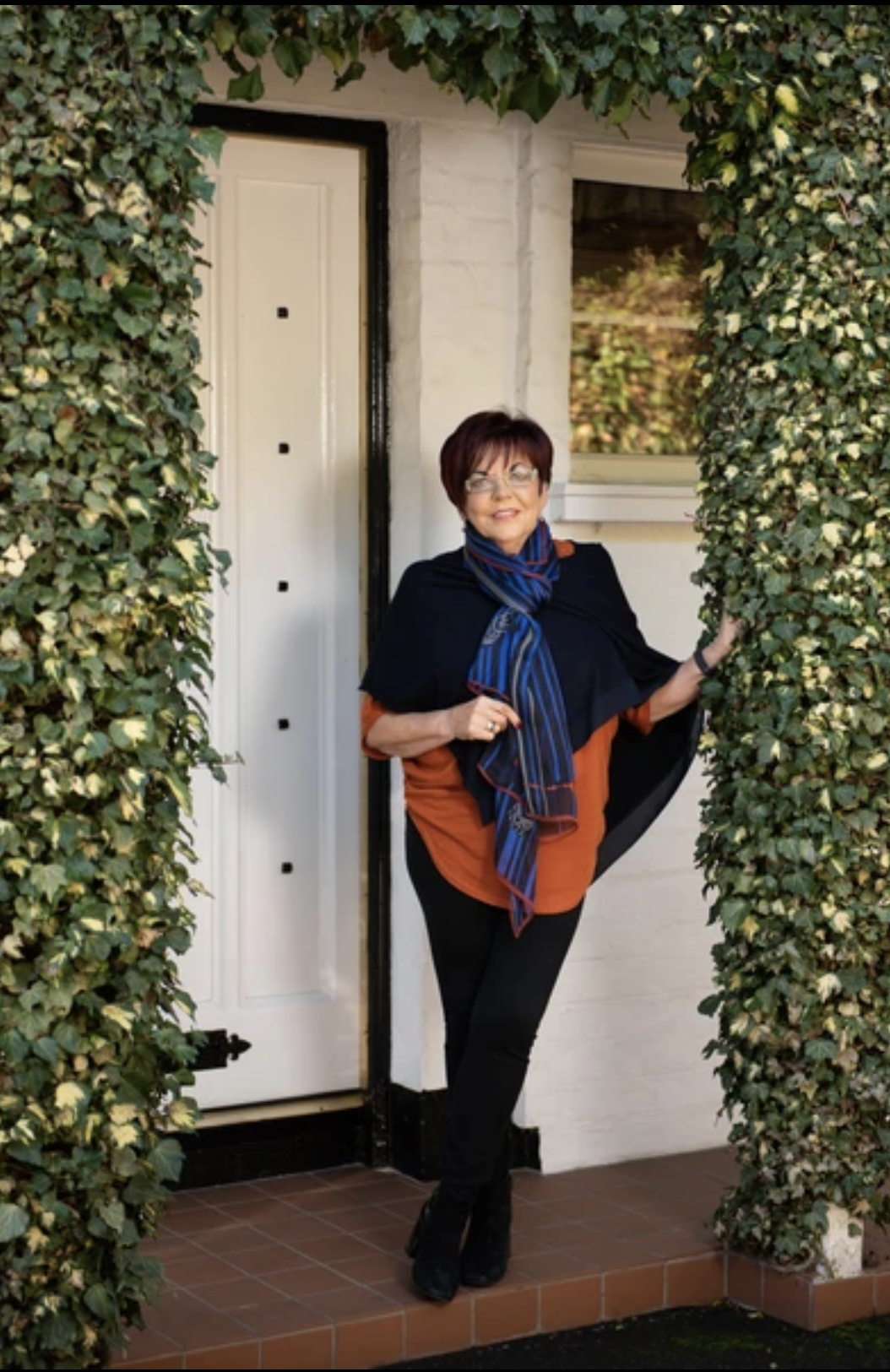 Susan mc cann 100% silk scarf