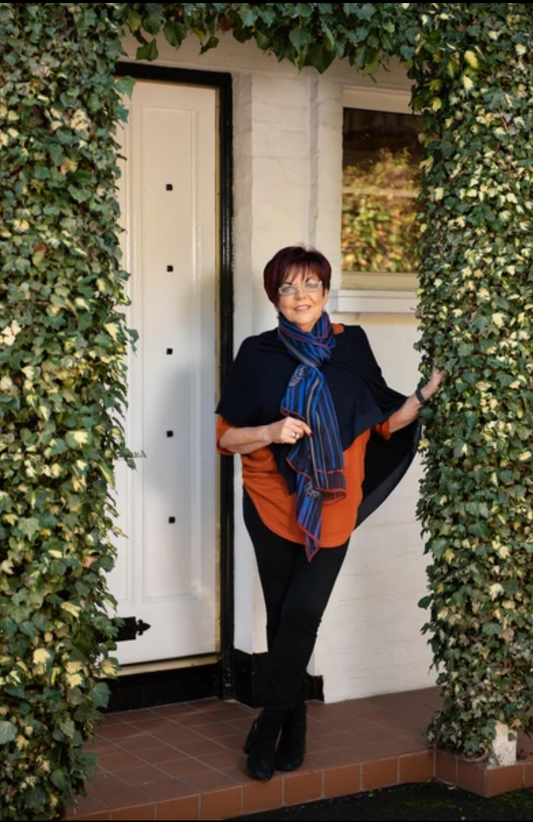 Susan mc cann 100% silk scarf