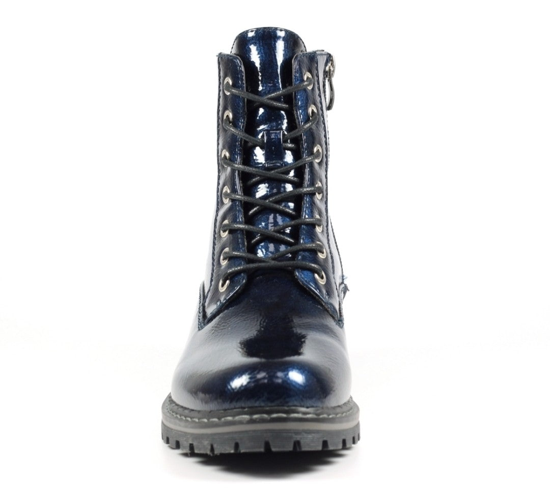Nala navy patent boot